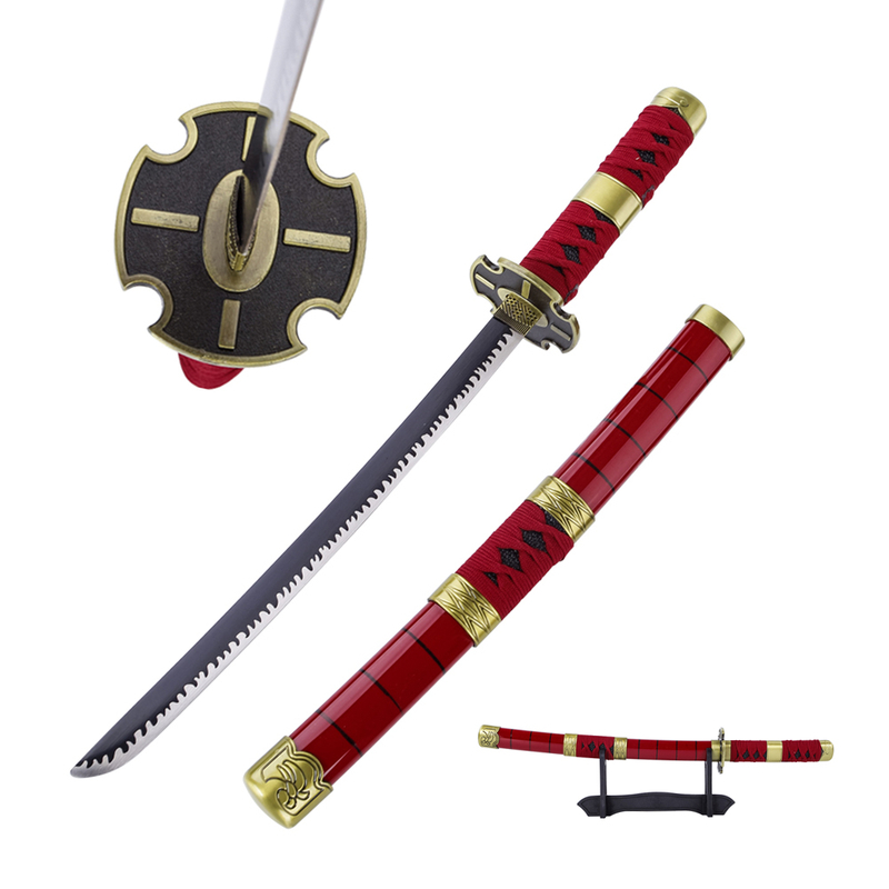 One Piece Mini Katana Replica Roronoa Zoro Sandai Kitetsu Tanto Sword Metal