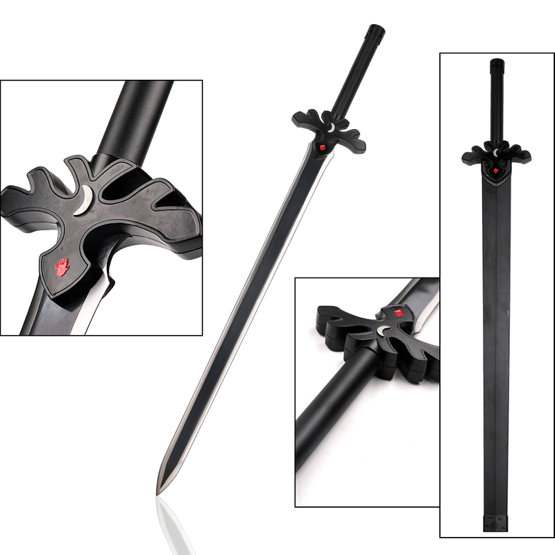 SAO Sword Art Online Alicization Kirito Cosplay Weapon Prop Night Sky Sword