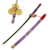 One Piece Roronoa Zoro Purple Enma Handmade Full Tang 1045 Steel Katana Sword