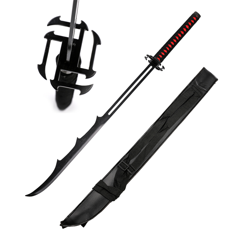 Japanese Bleach Carbon Steel Replica Ichigo Kurosaki Tensa Zangetsu 