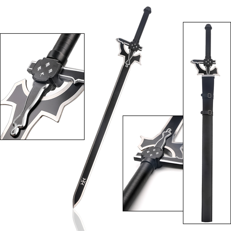 Anime Sword Art Online Stainless Steel Blade Weapon Replica Kirito Elucidator Sword