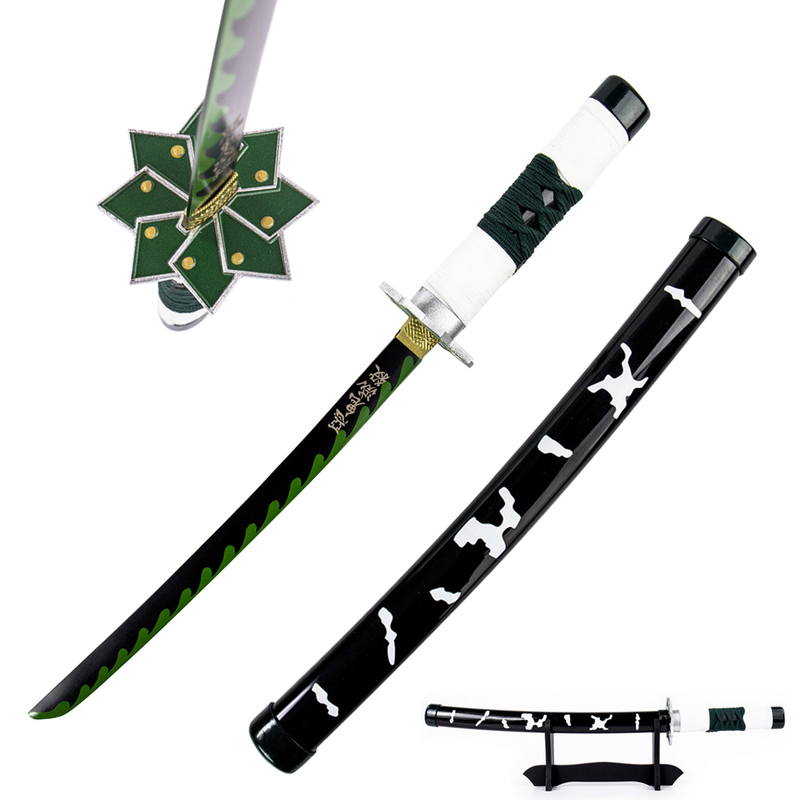 Anime Demon Slayer Cosplay Prop Sanemi Shinazugawa Toy Katana Sword Metal