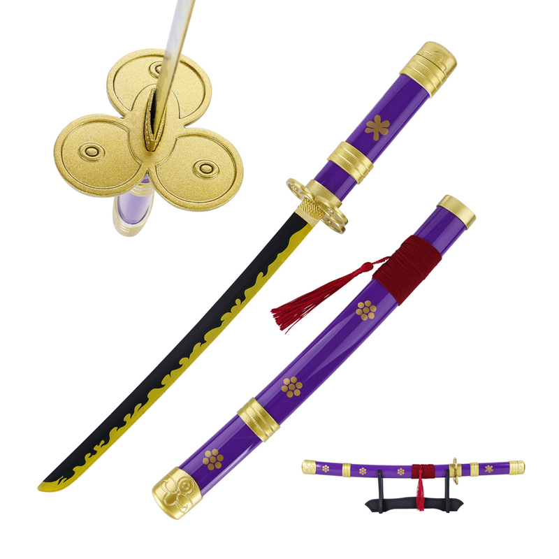 One Piece Mini Katana Replica Roronoa Zoro Purple Enma Sword Metal