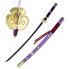 One Piece Zoro Weapon Replica Purple Enma Hand Forged Full Tang 1045 Steel Samurai Katana Sword
