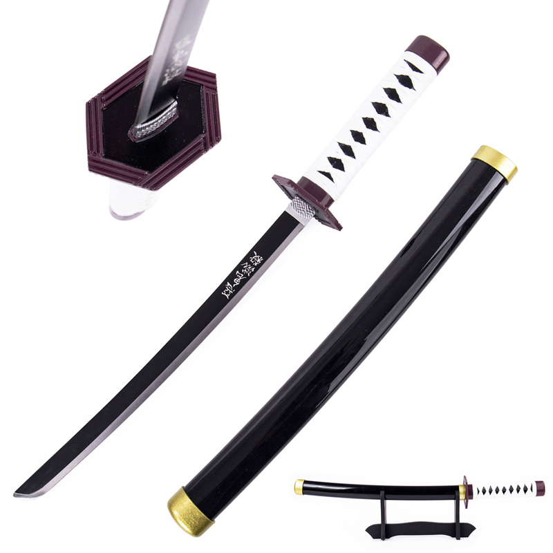 Japanese Tanto Sword Anime Demon Slayer Giyu Tomioka Toy Katana Sword