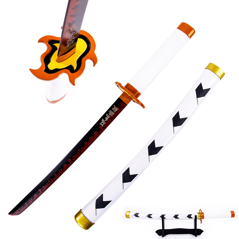 Japanese Anime Demon Slayer Nichirin Blade Kyojuro Rengoku Toy Katana Sword