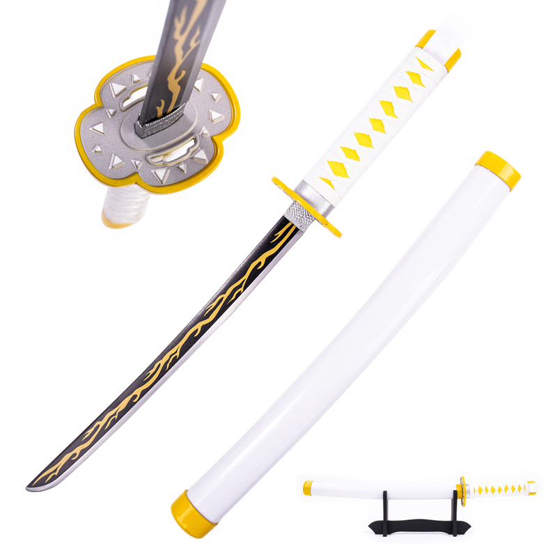 Demon Slayer Nichirin Blade Replica Zenitsu Agatsuma Mini Katana Sword Metal