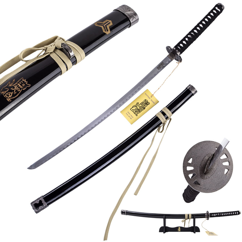 Movie Kill Bill Bride Carbon Steel Blade Samurai Katana Sword Replica With Wood Stand 