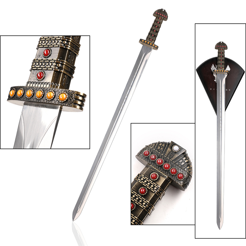 TV Vikings Ragnar Lothbrok Full Tang Weapon Replica Sword of Kings