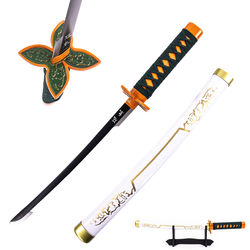 Demon Slayer Sword Steel Shinobu Kocho Weapon Replica Mini Katana Sword
