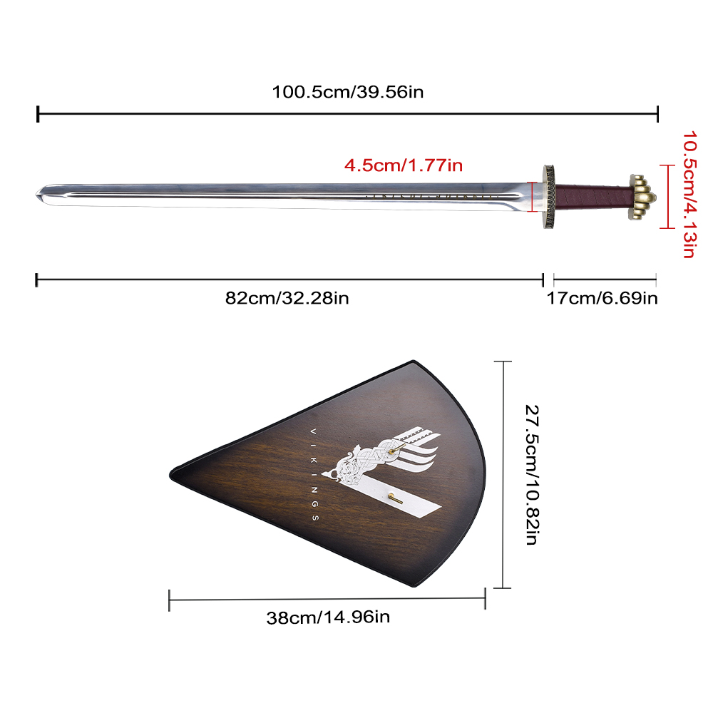Factory Wholesale 100cm TV Vikings Valhalla Real Weapon Replica Stainless Steel Blade Freydis Sword Original
