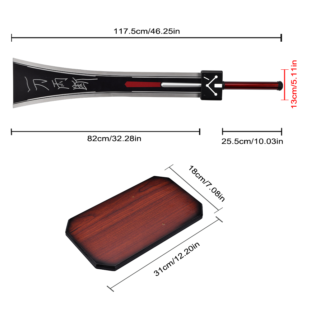 Final Fantasy VII Remake Cosplay Costume Prop 46.25in FF 7 Cloud Strife Hardedge Stainless Steel Blade Real Sword