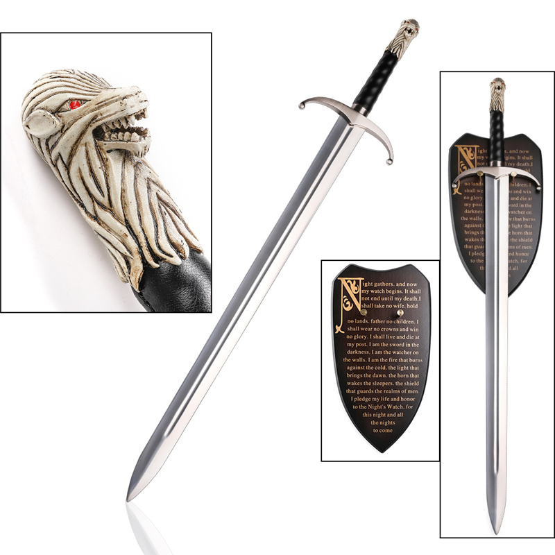 Game of Thrones Jon Snow 440 Stainless Steel Longclaw Sword