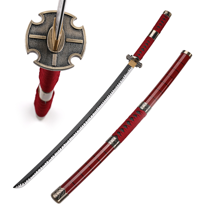 Japanese One Piece Zoro Sandai Kitetsu Wooden Katana Sword