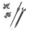 108cm Anime Undefeated Bahamut Chronicle Real Weapon Stainless Steel Blade Lux Arcadia Black Sword Replica