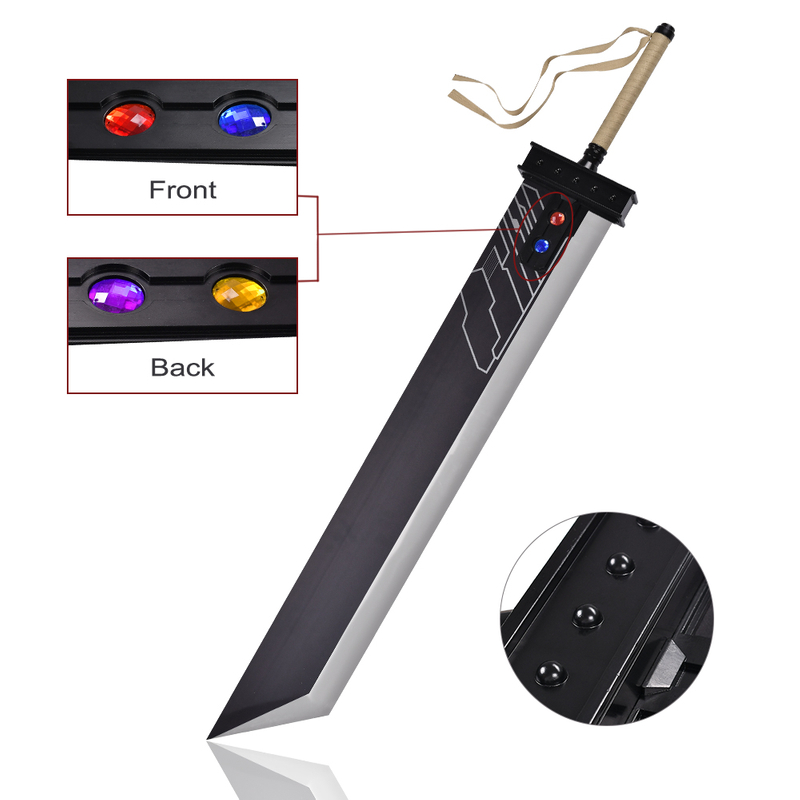 Game FF 7 Final Fantasy VII 150cm 6.7kg Great Real Sword Weapon Stainless Steel Blade Cloud Strife Buster Sword 