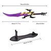 30in Real Weapon Replica Sword Anime Solo Leveling Antares Fangs Sung Jin Woo 440ss Blade Epilogue Dagger for Cosplay Prop
