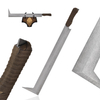 81cm 1.3kg the Lord of the Rings Uruk Hai Full Tang Real Weapon Replica Etched Stainless Steel Blade Scimitar Sword