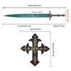 100cm Hot Sale Game Bloodborne Real Sword Weapon Blue Stainless Steel Blade Ludwig Holy Moonlight Sword for Collection