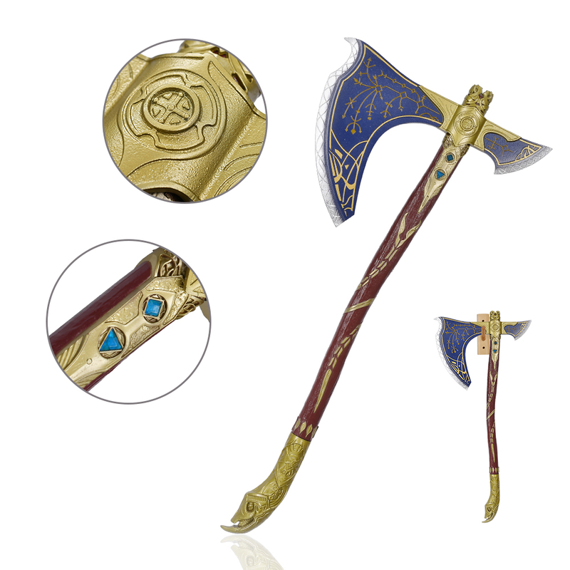GOW 5 God of War Ragnarok Metal Weapon Replica 98cm 4kg Zinc Alloy Blade Full Upgraded Kratos Leviathan Axe