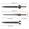 108cm Anime Undefeated Bahamut Chronicle Real Weapon Stainless Steel Blade Lux Arcadia Black Sword Replica