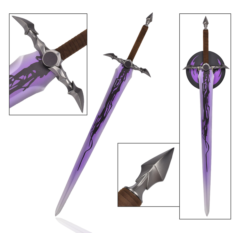 46.65in Anime Solo Leveling Cosplay Toy Baran Demon King Longsword Sung JinwooReal Weapon Stainless Steel Sword 
