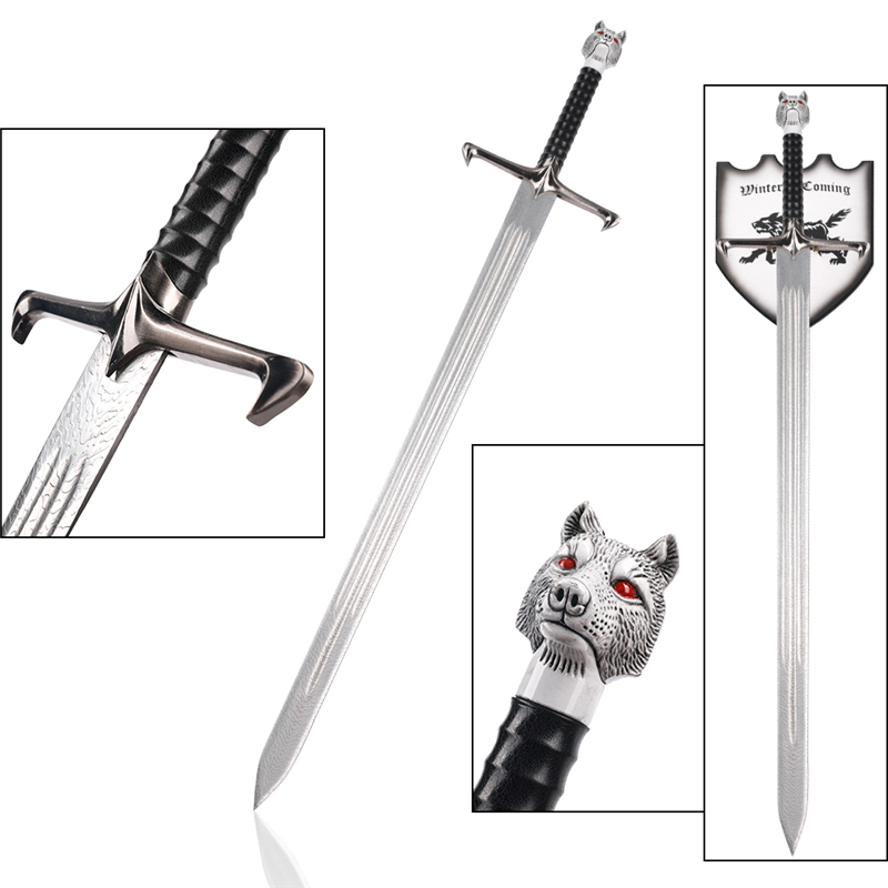 Game of Thrones Etched 440 Stainless Steel Longclaw Sword 