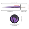 46.65in Anime Solo Leveling Cosplay Toy Baran Demon King Longsword Sung JinwooReal Weapon Stainless Steel Sword 
