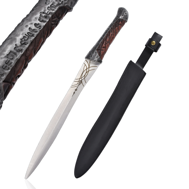 20in Dune Knife 440 Stainless Steel Blade Paul Atreides Crysknife Replica with PU Leather Sheath