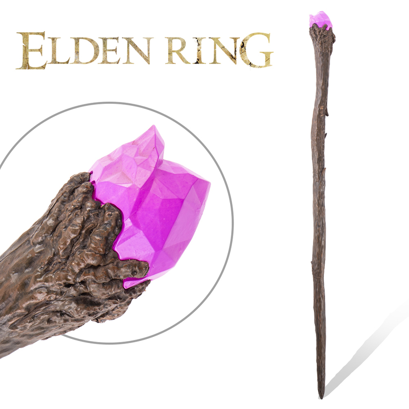 120cm 2.4kg Elden Ring Magic Wand Fiberglass Cosplay Prop Meteorite Staff for Cosplay