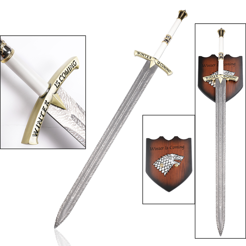 Game of Thrones Eddard Etcched Stainless Steel Ice Sword 