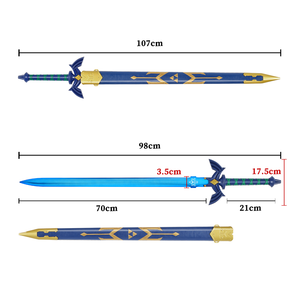 107cm The Legend of Zelda Tears of the Kingdom Collection Real Weapon 440 Stainless Steel Sword Link Master Sword Replica