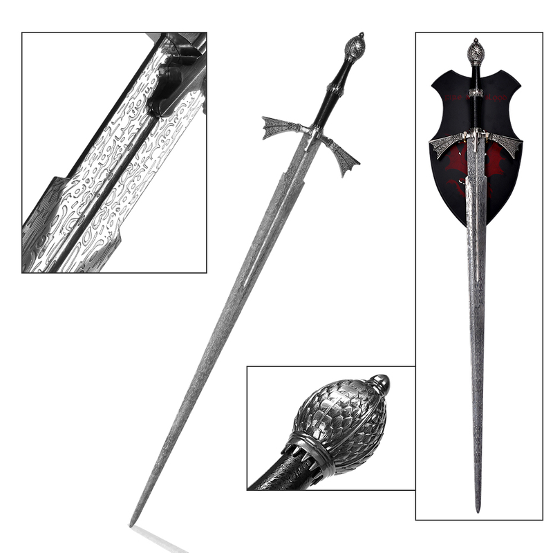41.14in House of the Dragon Metal Weapon Sword Stainless Steel Blade Daemom Targaryen Dark Sister Sword Replica 