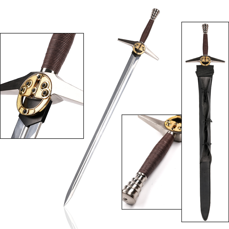 Movie Replica The Witcher Geralt Steel Sword For Cosplay