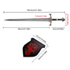 41.92in Book Edition House of The Dragon Real Weapon Sword Stainless Steel Blade Aegon Blackfyre Sword Replica for Collection