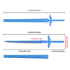 110cm Anime Sword Art Online Alicization Kirto Real Metal Sword Eugeo Blue Rose Sword Replica with Wood Sheath
