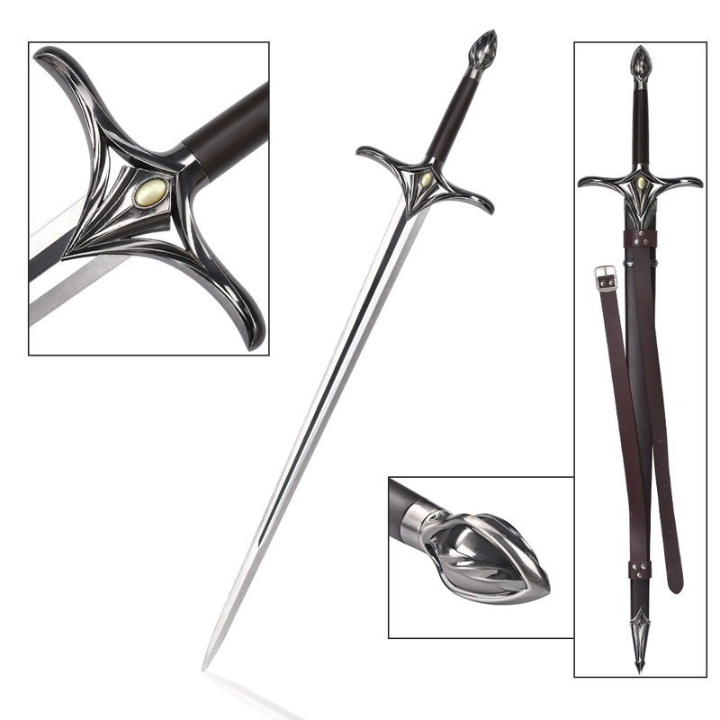 110cm 1.4kg Lord of the Rings Stainless Steel Blade Real Metal Weapon LOTR Rings of Power Galadriel Sword Replica
