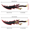 Game Solo Leveling Arise Cosplay Sword Set Sung Jin Woo Real Weapon Replica Stainless Steel Blade Demon King Dagger