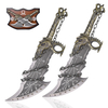 53cm Game GOW God of War Ragnarok Kratos Double Blade Stainless Steel Real Metal Weapon Blade of Chaos Replica