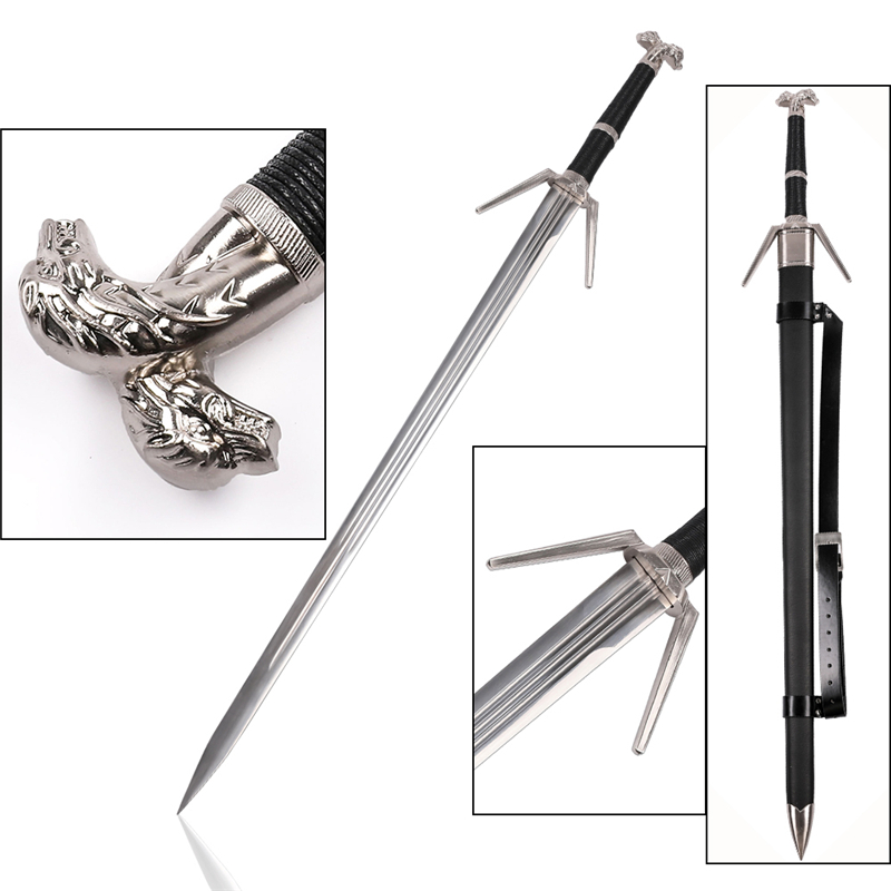The Witcher 3 Wild Hunt Weapon Geralt of Rivia Silver Sword Replica