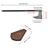 The Lord of the Rings LOTR 1:1 Dwarf Warrior Gimli Weapon Replica Cast Stainless Steel Blade Bearded Axe for Battle