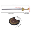 38.18in Lord of The Rings Original Craft Collectible King Theoden Real Sword Weapon Herugrim Metal Sword 