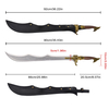 92cm Game Assassin's Creed Mirage Real Weapon Metal Replica 440 Stainless Steel Blade Basim Initiate of Alamut Sword