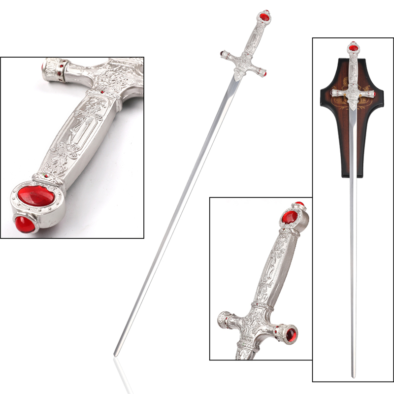 Movie Harry Potter Cosplay Weapon Gordic Gryffindor Sword with Wall Plaque