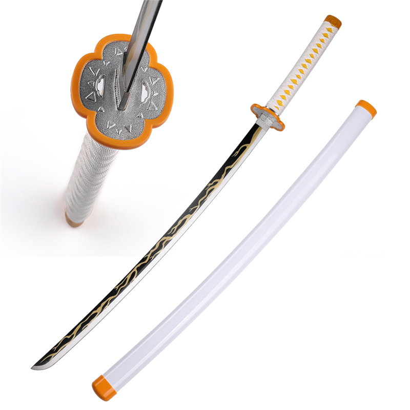 Anime Demon Slayer Zenitsu Wooden Katana Sword