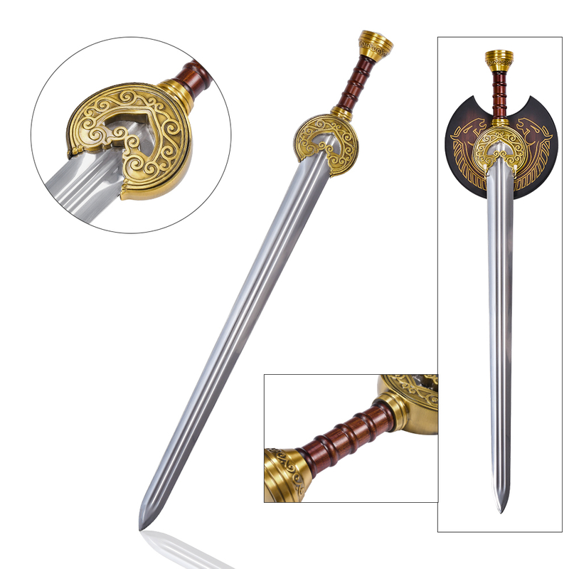 38.18in Lord of The Rings Original Craft Collectible King Theoden Real Sword Weapon Herugrim Metal Sword 
