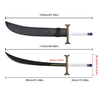 120cm Japanese Anime One Piece Samurai Katana Dracule Mihawk Bamboo Blade Cosplay Prop Hawk Eyes Yoru Great Sword Toy