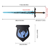 119cm Anime Solo Leveling Real Weapon Sword Replica Satinless Steel Blade Baran Demon King Longsword Sung Jin Woo Metal Sword 