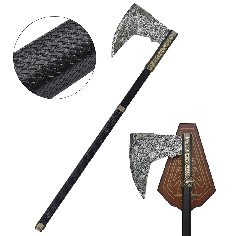 The Lord of the Rings LOTR 1:1 Dwarf Warrior Gimli Weapon Replica Cast Stainless Steel Blade Bearded Axe for Battle
