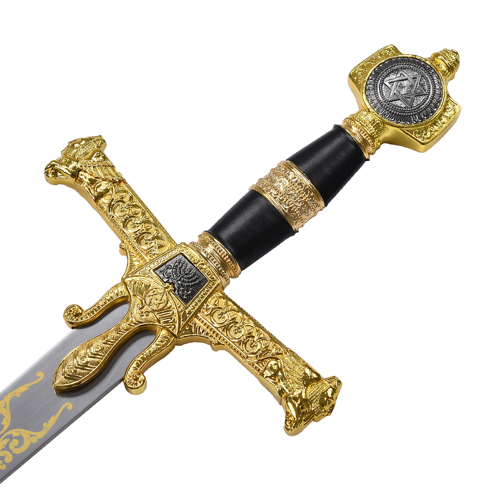 46in Three Colors Medieval Historical Stainless Steel Blade Real Weapon Replica King Solomon Long Sword